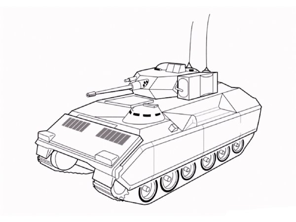 Раскраски машины танки