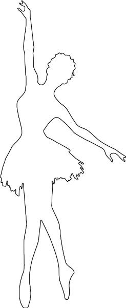 Балерины трафареты для вырезания