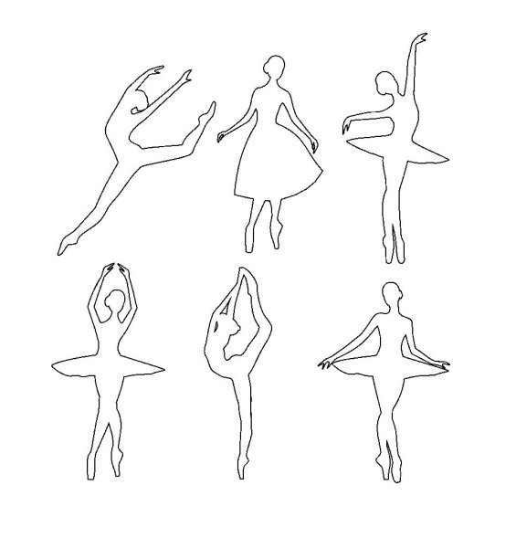 Балерина для вырезания