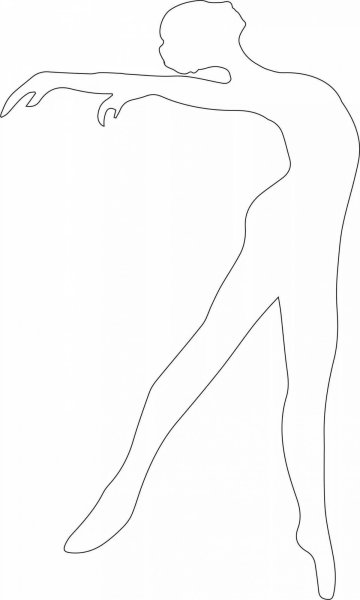 Балерины трафареты для вырезания