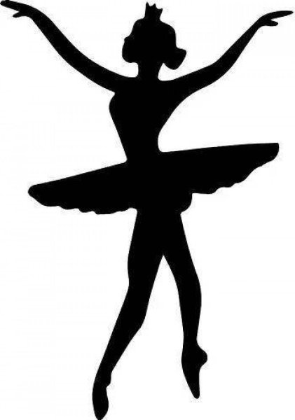 Силуэт балерины феи