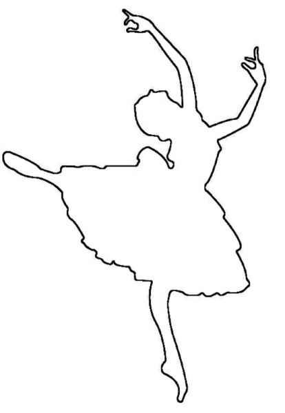 Балеринки трафареты