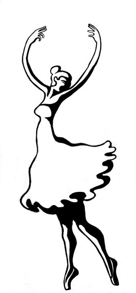 Раскраска "балерины"