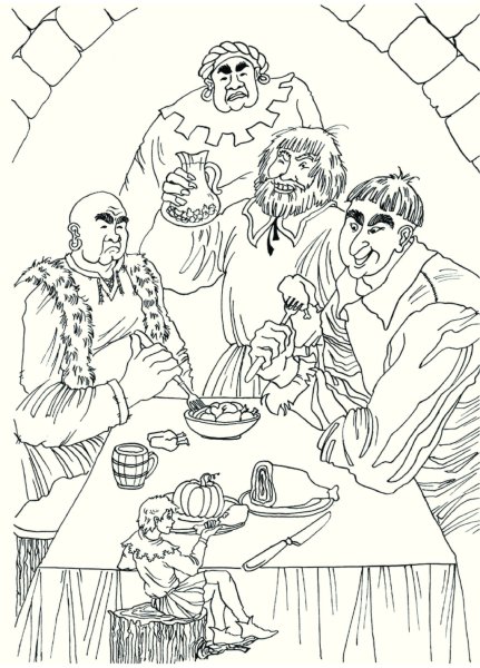 Братья Гримм Храбрый портной раскраска