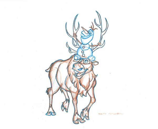 Свэн карандашом