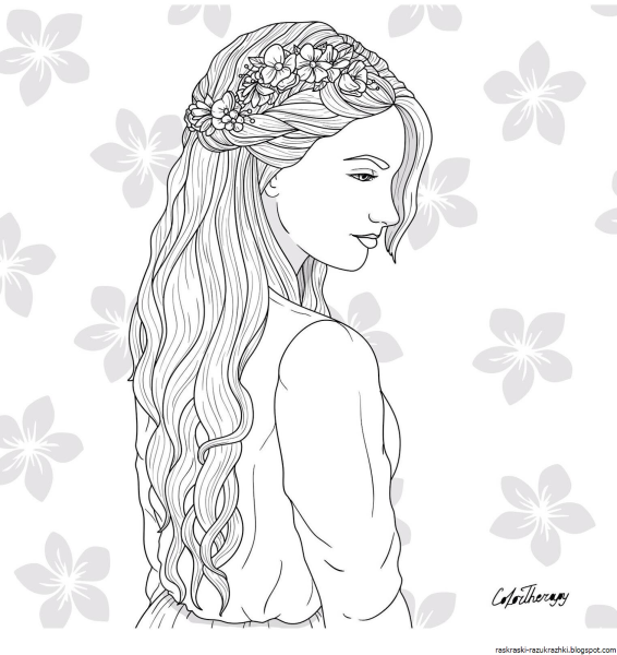 Раскраски девушки