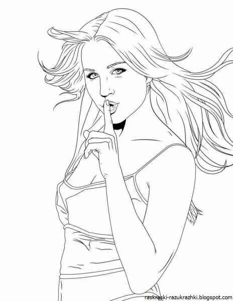 Раскраски девушки