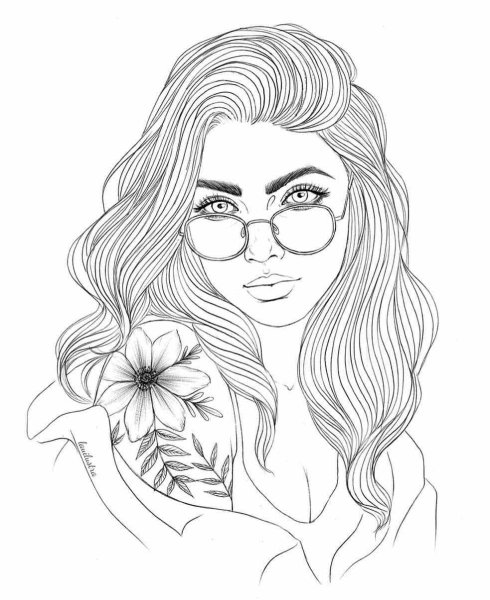 Красивые девушки для срисовки