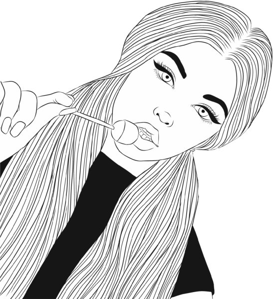 Рисунки карандашом для срисовки девушки