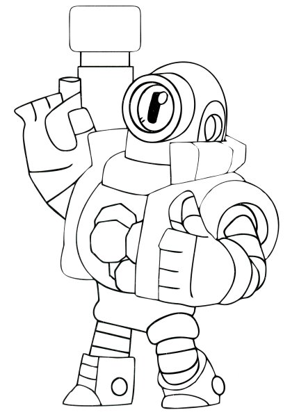 БРАВЛ старс раскраска Пэм