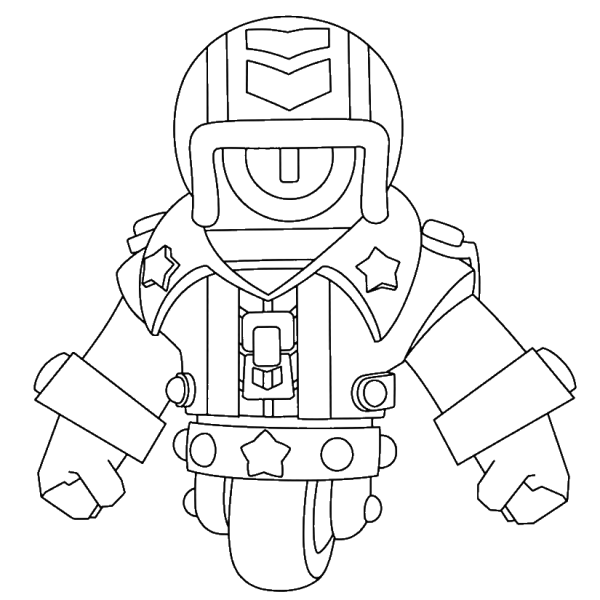 Раскраска Браво старс сту боец