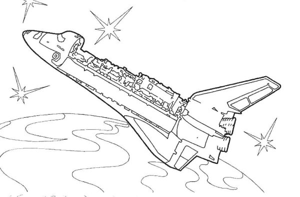 Ракета раскраска