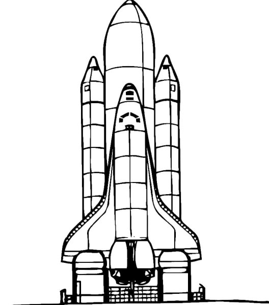 Спейс шаттл рисунок