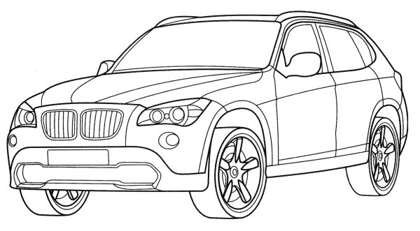 BMW x6 m распечать