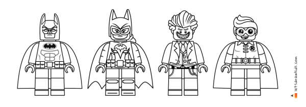 Лего Бэтмен раскраска Джокер