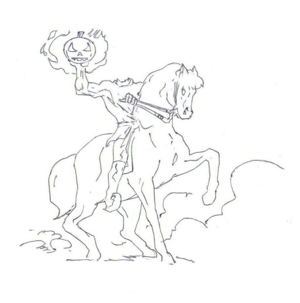 Всадник без головы раскраска