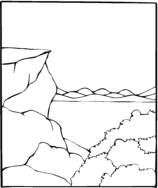 Байкал раскраска для детей