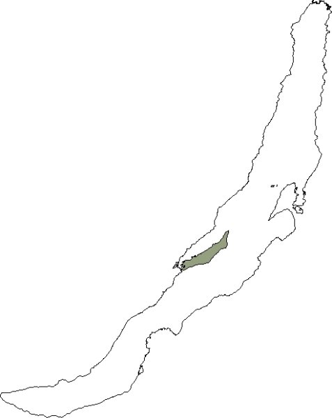 Контур озера Байкал