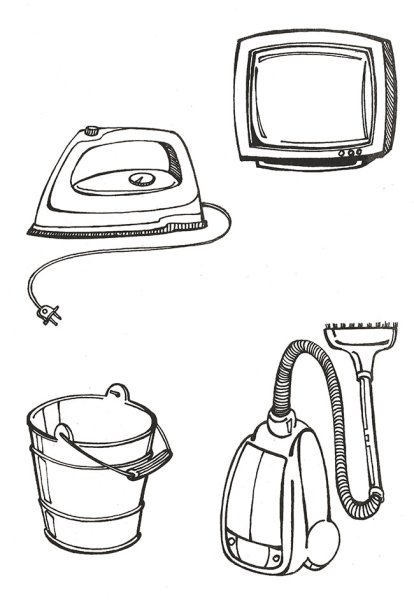 Раскраска Электроприборы