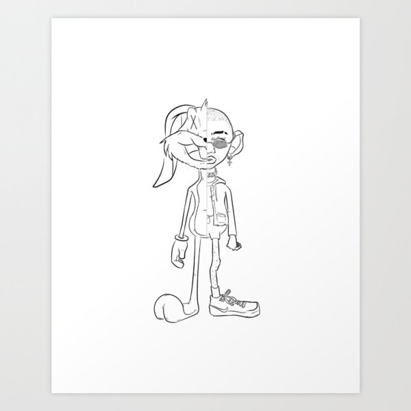 Легкие рисунки KAWS