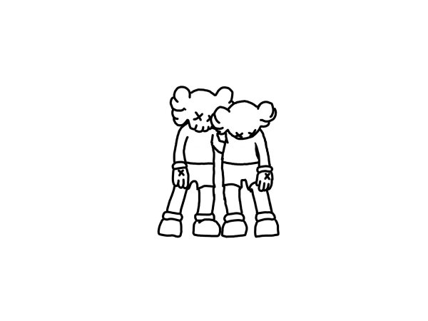 KAWS тату эскизы