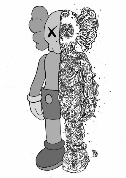 KAWS эскиз