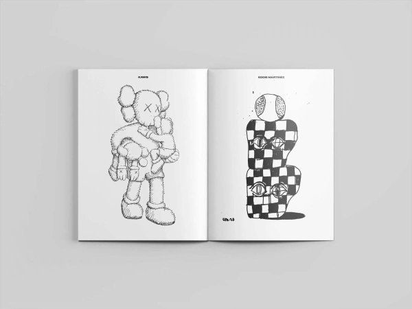 KAWS тату эскизы