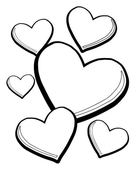 Раскраска сердечко