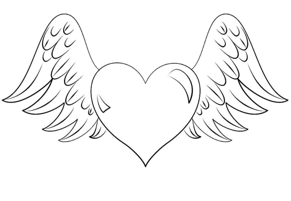 Раскраска сердечко