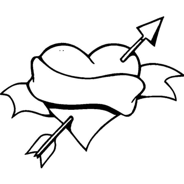 Рисунок на 14 февраля карандашом