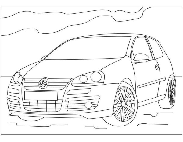 Фольксваген б6 раскраска