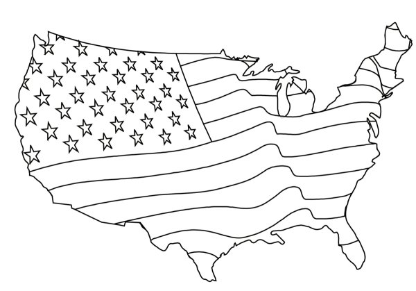 Раскраска Америка