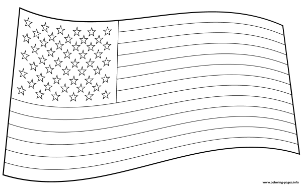 Флаг раскраска для детей