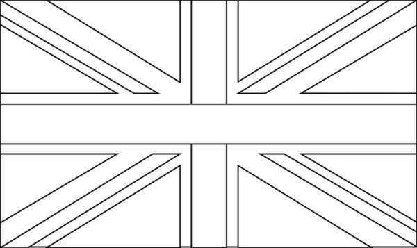 Великобританский флаг раскраска