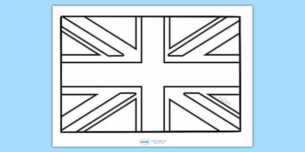 Флаг Великобритании раскраска