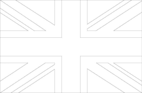 Флаг Британии раскраска