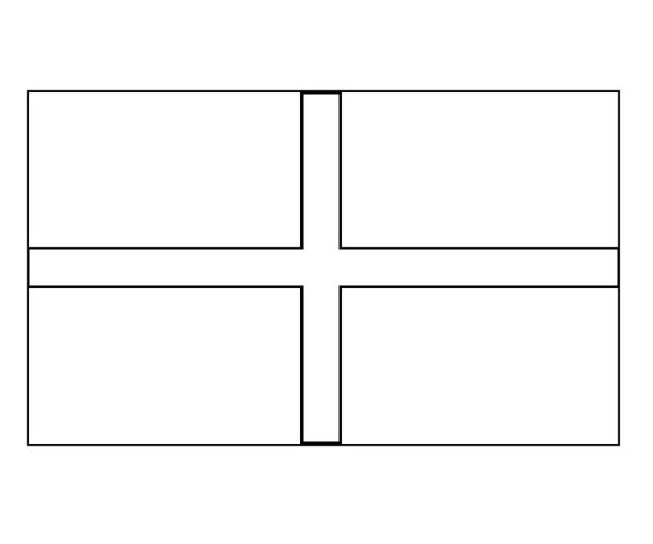 Флаг Англии раскраска