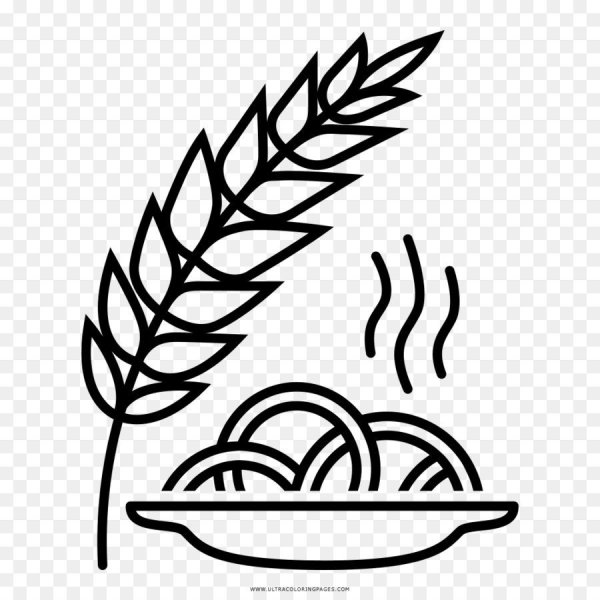 Колосок пшеницы раскраска