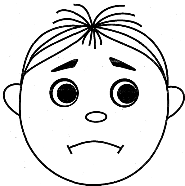 Лицо ребенка раскраска для детей