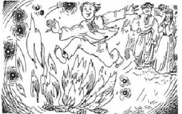 Праздник Ивана Купала раскраска