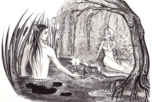 Иван Купала рисунок карандашом