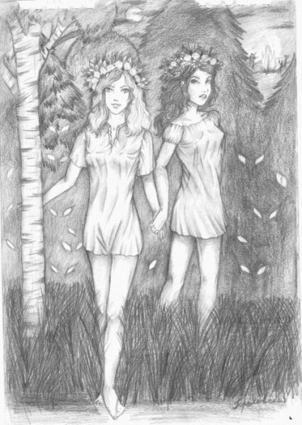 Иван Купала рисунок карандашом