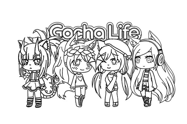 Раскраски Gacha Life