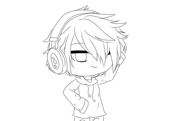 Раскраски гача мальчики