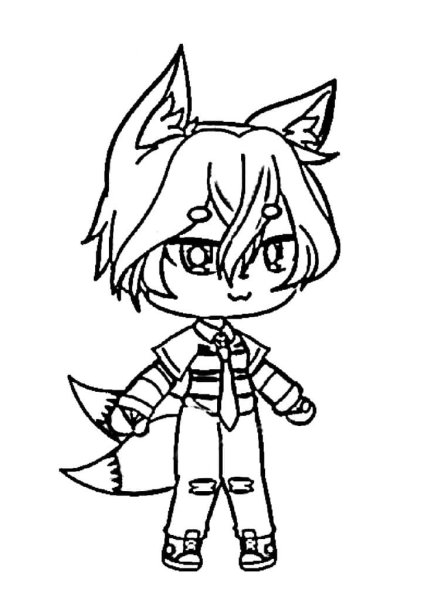 Раскраски аниме гача лайф мальчики