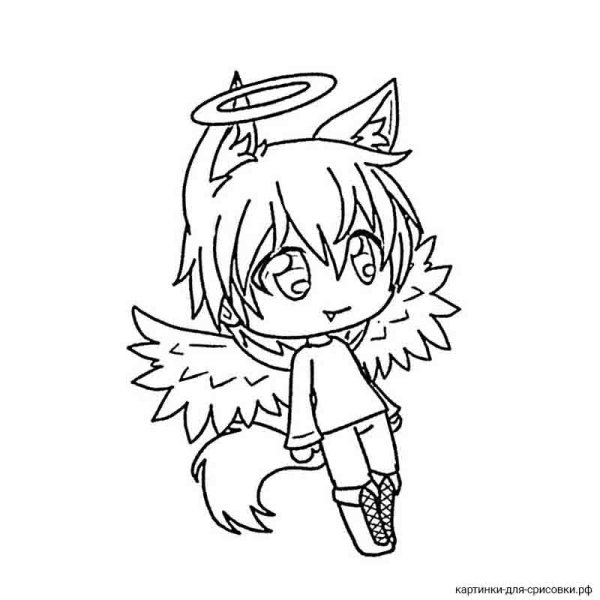 Распечатка гача лайф мальчик