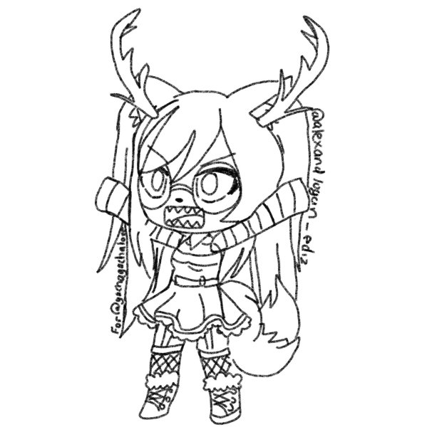 Раскраски гачи лайф демон