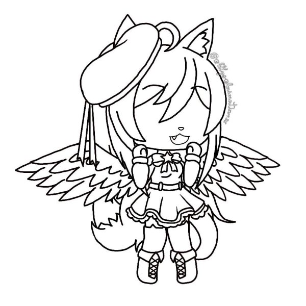 Раскраски гача лайф демоны