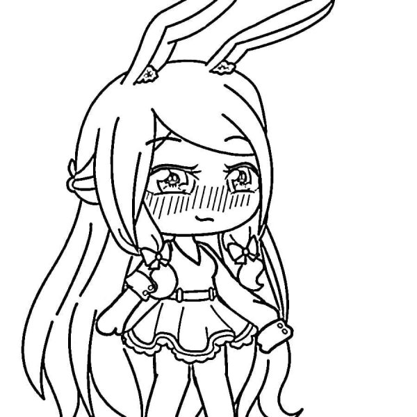 Раскраска гача лайф