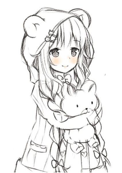 Раскраски аниме милые